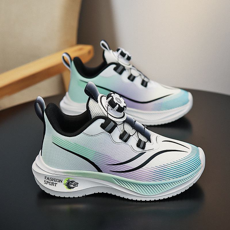 Zapatos para correr de la escuela primaria de una sola red de verano, zapatos deportivos nuevos para niñas y niños, zapatos deportivos antideslizantes resistentes al desgaste para niños de mediana edad