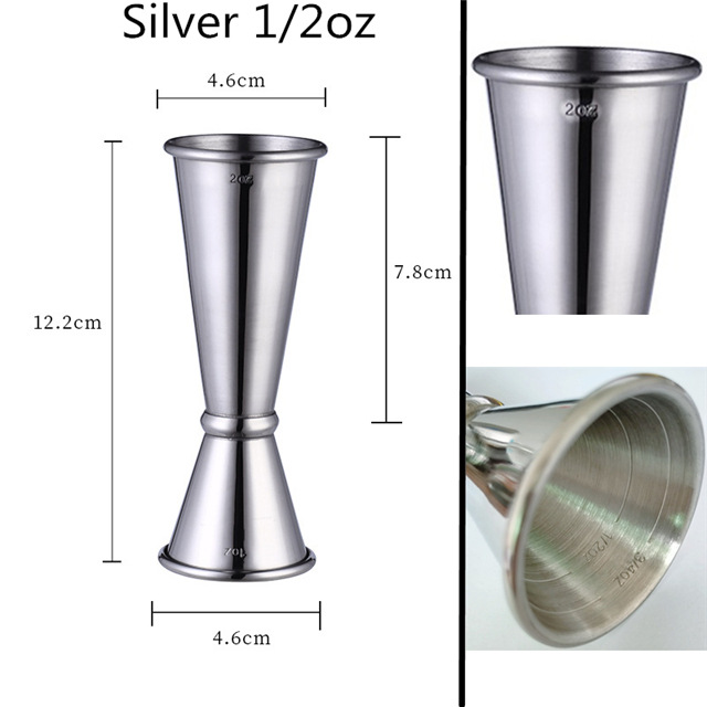 Dispositivo de medición de vino indio taza de onza cóctel taza de medición de doble cabeza 30/60 barman taza de Oz especial Jigger