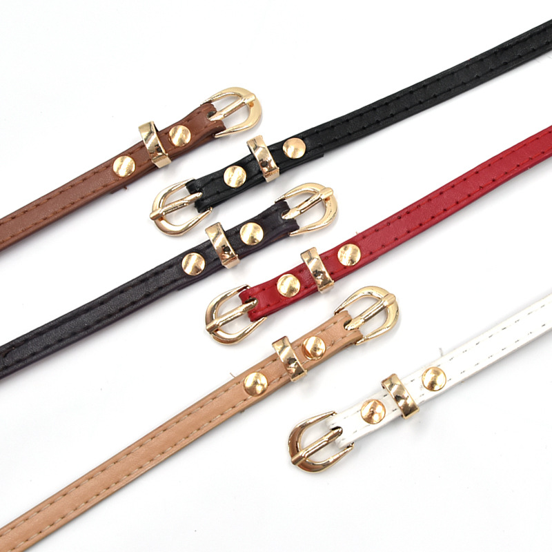 Primavera y verano nuevos niños cinturón Delgado moda simple todo partido vestido ropa a juego cinturón sombrero de paja cinturón pequeño