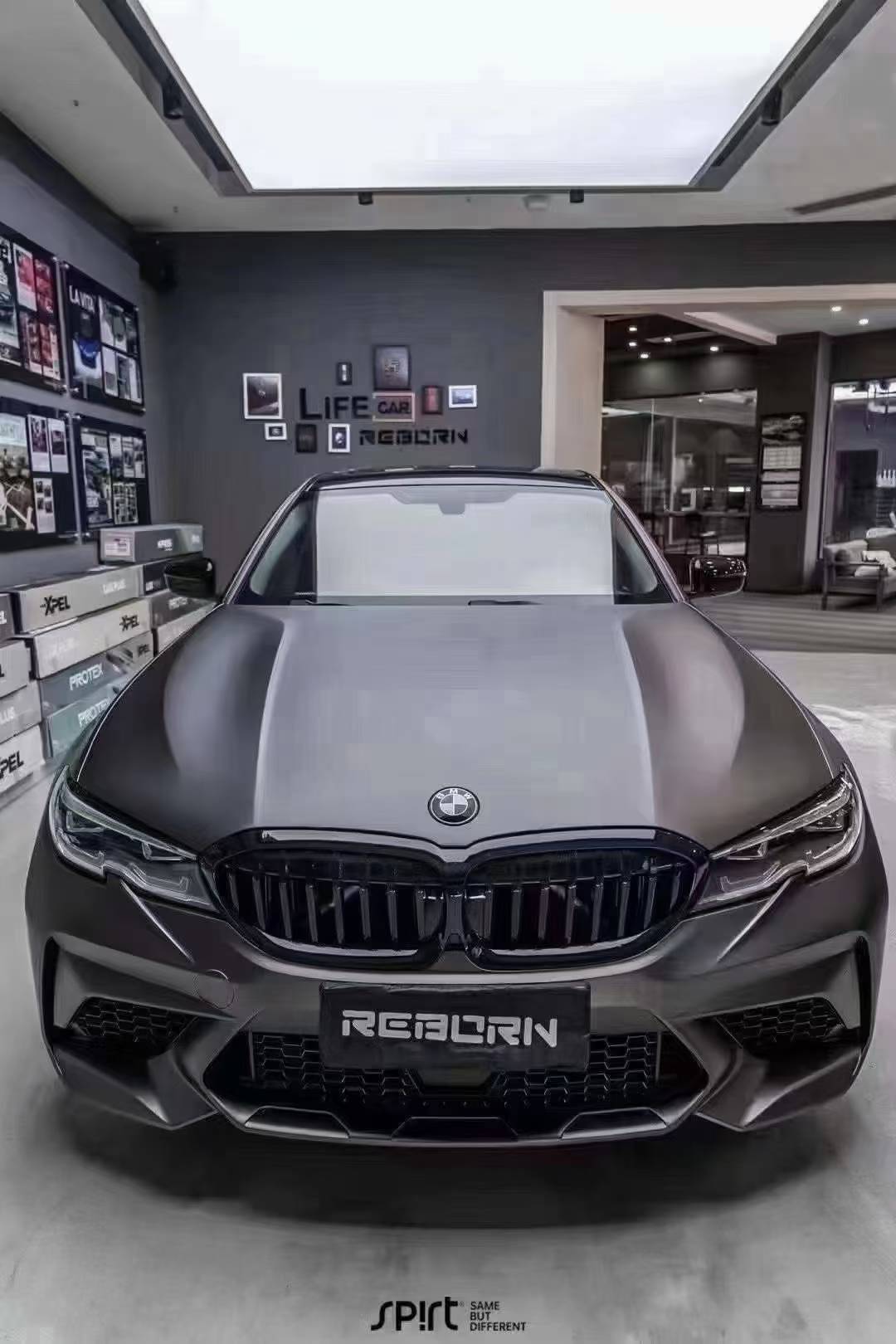 Suitable for Bmw 3 Series 20-22 Models M3C Front Bumper Assembly Modification Large Body Kit G20G28 Sports Front Lip Kit
