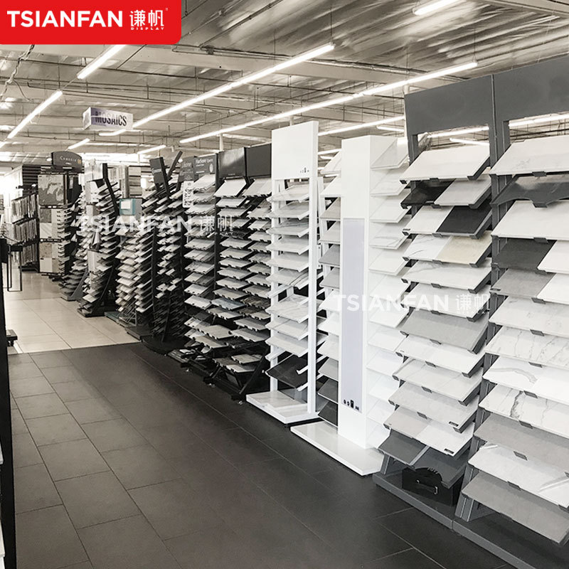 厂家批发大理石瓷砖展架 人造石落地式展示架 石英石铁艺烤漆架子