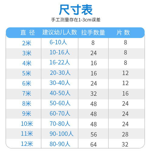 Rainbow Umbrella Kindergarten Outdoor Props Children's Early Education Teaching Aids Sensory Integration Training Play Specific Intelligent Activity Equipment