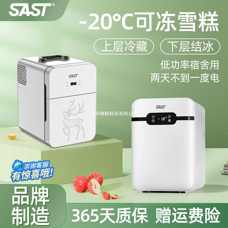 Dual-Purpose Car Home Sa Mini Refrigerator Dormitory Small St Breast Milk Car Single Rental Room Refrigerator