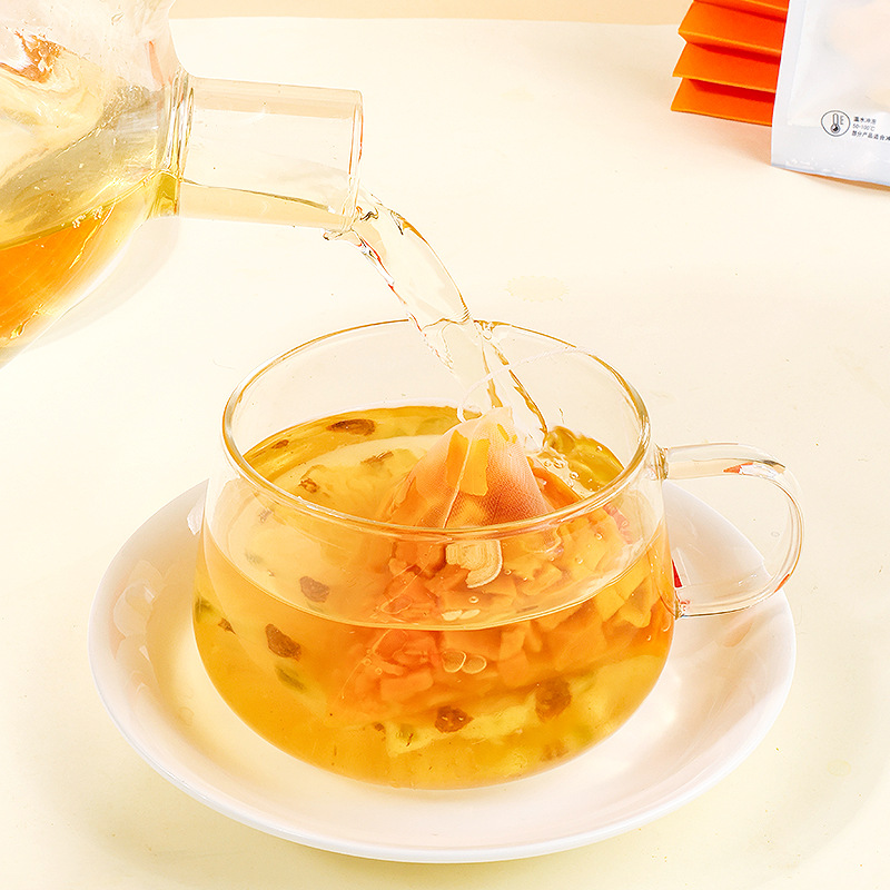 Pumpkin Pineapple Coconut Herbal Tea 5g x 10 Pyramid Tea Bags Hot or Cold Brew No Boil Wellness Blend specifications