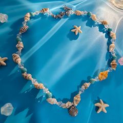 外国貿易ホットセールマルチペンダント本物の貝殻ネックレス甘いペンダントネックレス夏ニッチ楽しいネックレス絶妙なスタイル