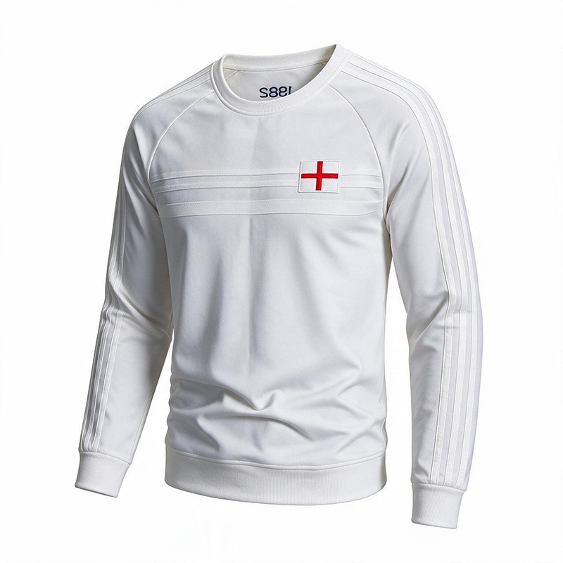 2026 Autumn High-Quality Three-Leaf Sweatshirt Men's T-Shirt, Loose Fit, Versatile, Slimming, Internet Celebrity Trendy Brand, Wholesale