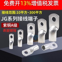 凤凰JG铜鼻子国标镀锡短款线耳JG10船用16铜端子25线鼻120平方50