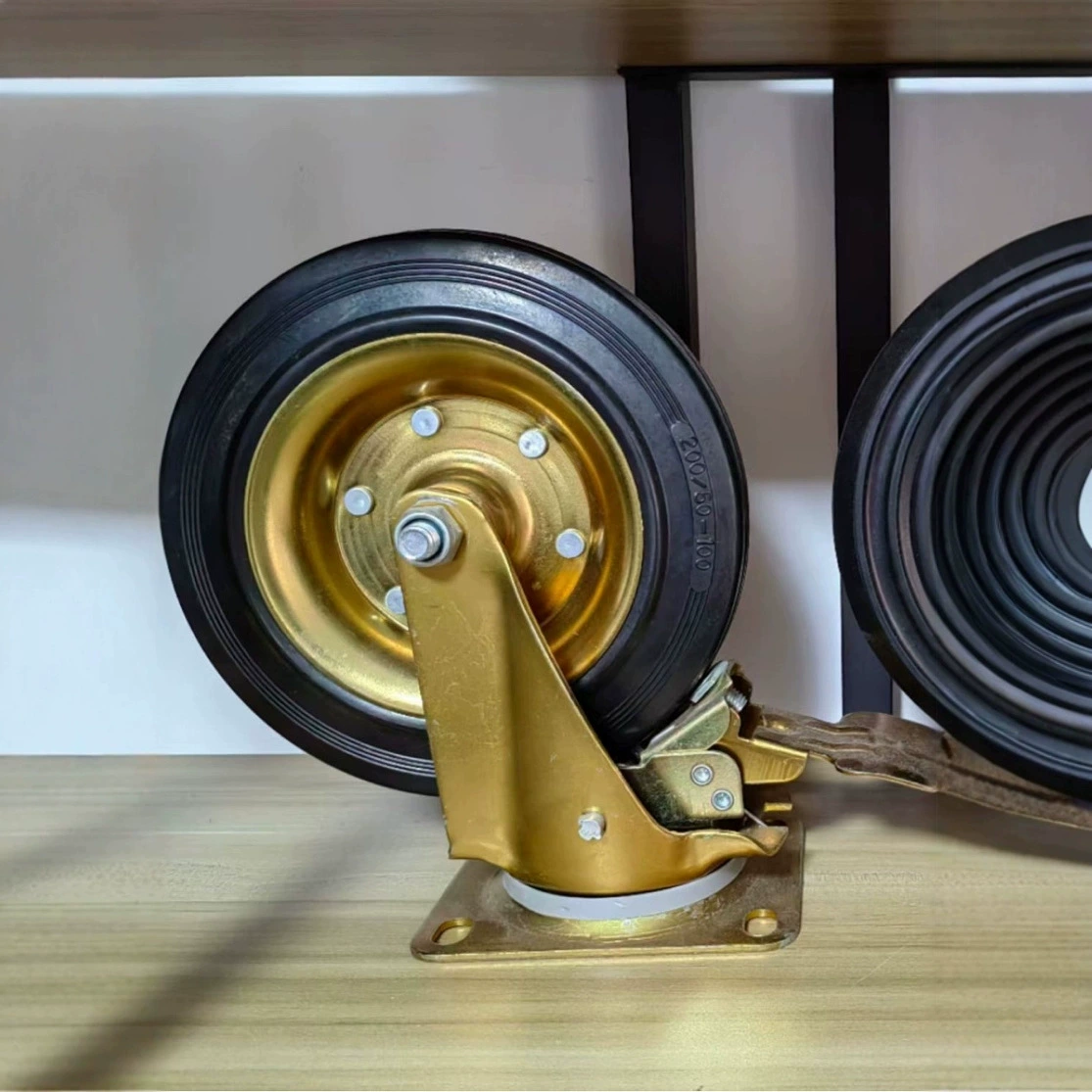 8inch Tin Hot Wheels Мусорное ведро 8inch Универсальное фиксированное колесо с тормозом