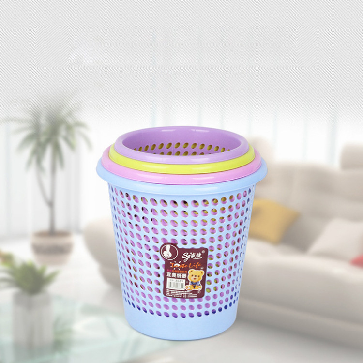 Large-Capacity Trash Can, Toilet Colored Wastebasket, Household Plastic Debris Bin Large-Capacity Trash Can, Toilet Colored Wastebasket, Household Plastic Debris Bin