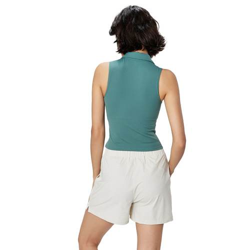NU Ice Mint Sleeveless Yoga Bra with Detachable Padded Cup, High-End Women's Fitness Top, Summer Yoga Wear