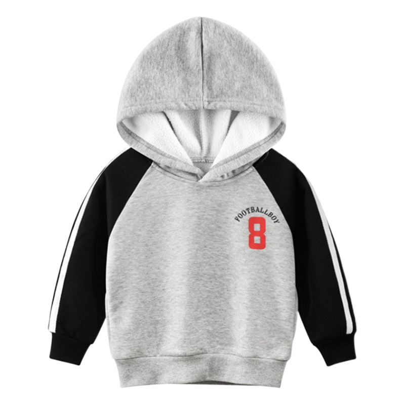 27 niños ropa infantil de estilo coreano otoño nuevo suéter de los niños al por mayor bebé Sudadera con capucha forrada de lana un envío