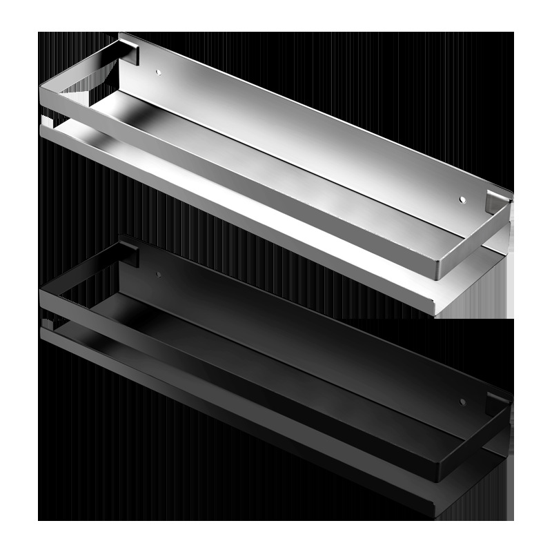 Estante de almacenamiento de acero inoxidable 304, estante para especias, estante de almacenamiento montado en la pared, suministros de cocina montados en la pared, multifuncional, sin perforaciones ni clavos
