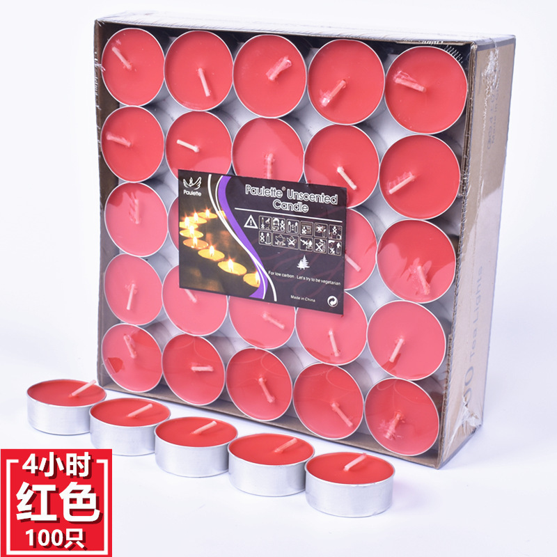 Rojo de 4 horas 100 piezas - Tipo estándar ☆