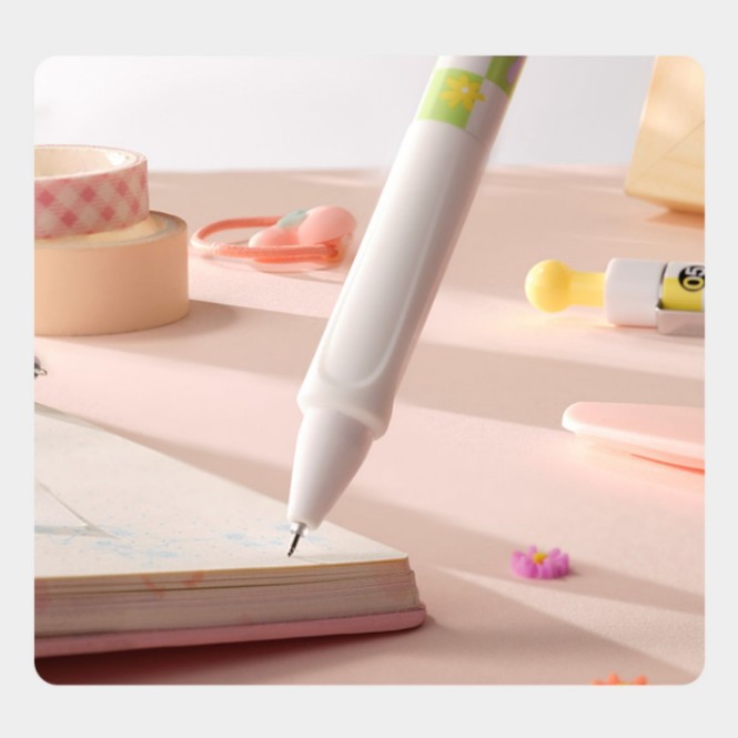 Japonés Sakura Cherry Blossom prensa aguja gel pluma 0,5 Azul Negro Rojo Oficina firma negro pluma estudiante