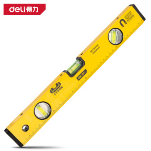 Deli Precision Milling Base Mini Level Ruler High-Precision Flat Balance Ruler Magnetic Level Small Household Use