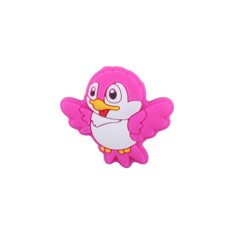 Bebé suministros de dibujos animados animal silicona pájaro mordedor creativo DIY bebé molar pezón anti-caída cadena Accesorios