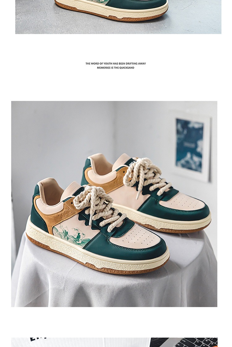 Spring Autumn Trendy Men's Casual New Four Seasons Versatile Breathable Korean Fashion Board Shoes Flat and Lightweight_voghion.com