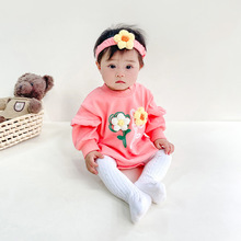 婴儿连体衣秋季新款宝宝衣服新生儿衣服婴儿服装CHQD2014清风花语