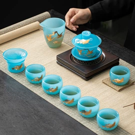 琉璃工艺品;茶杯;茶具套装