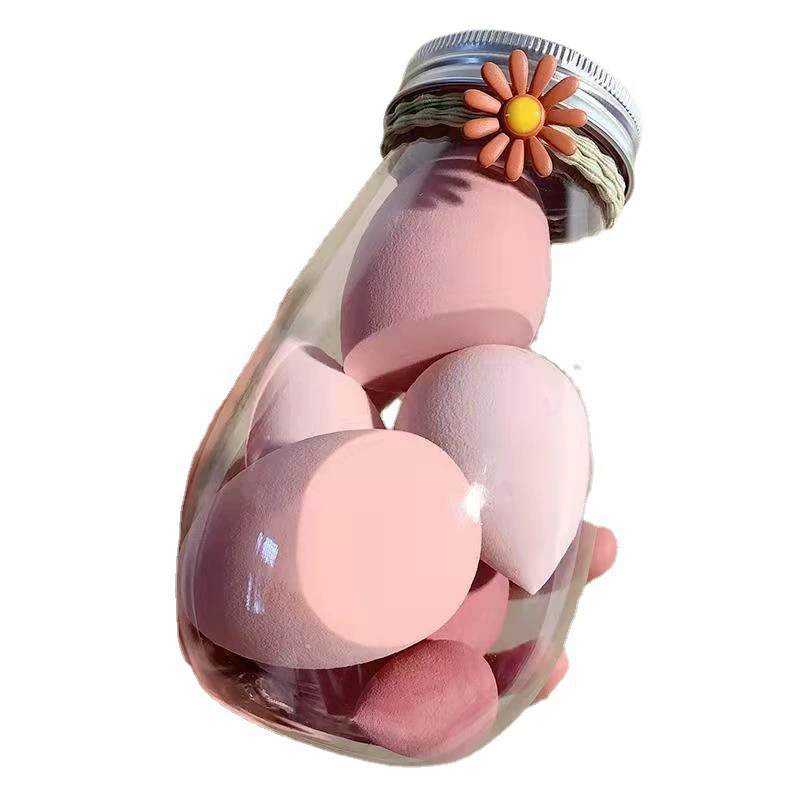 Soft Cosmetic Makeup Sponge Set, 8-Piece Multi-Shape Blending Sponges, Portable Case