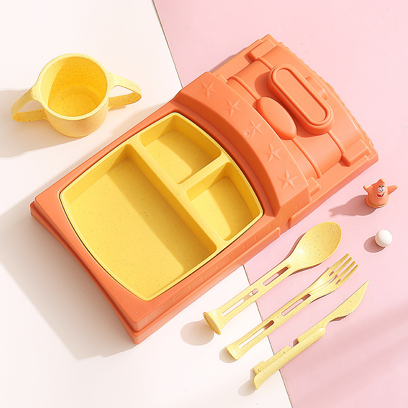 오렌지 (나이프, 포크 및 스푼 컵 포함)