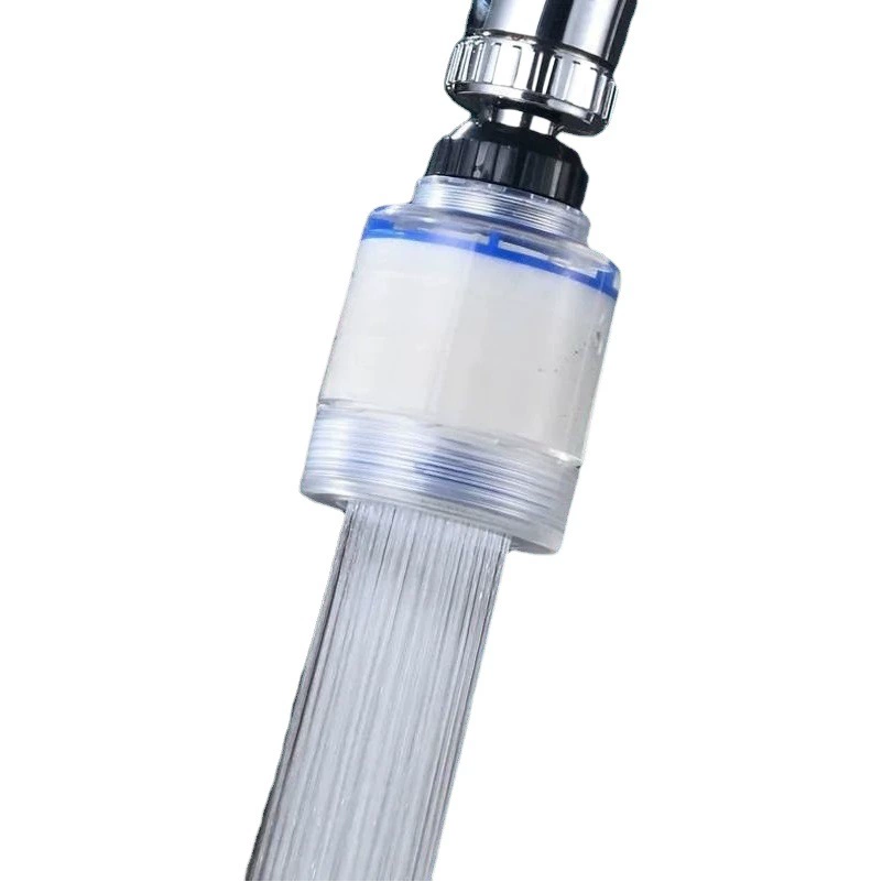 Кухонный санитарный фильтр Брызгозащищенный смеситель с головкой Трехступенчатый прозрачный Удаление хлора Очистка воды Барботер Насадка для воды Артефакт для мытья посуды