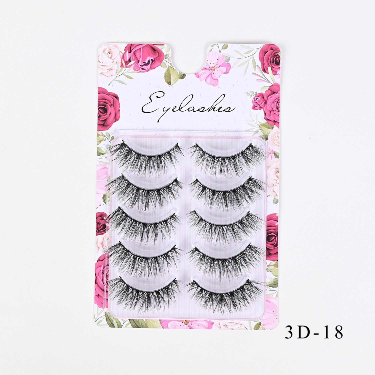 Comercio exterior europeo y americano grueso rizado 3D desordenado para el cabello, pestañas postizas, pestañas delgadas naturales al por mayor