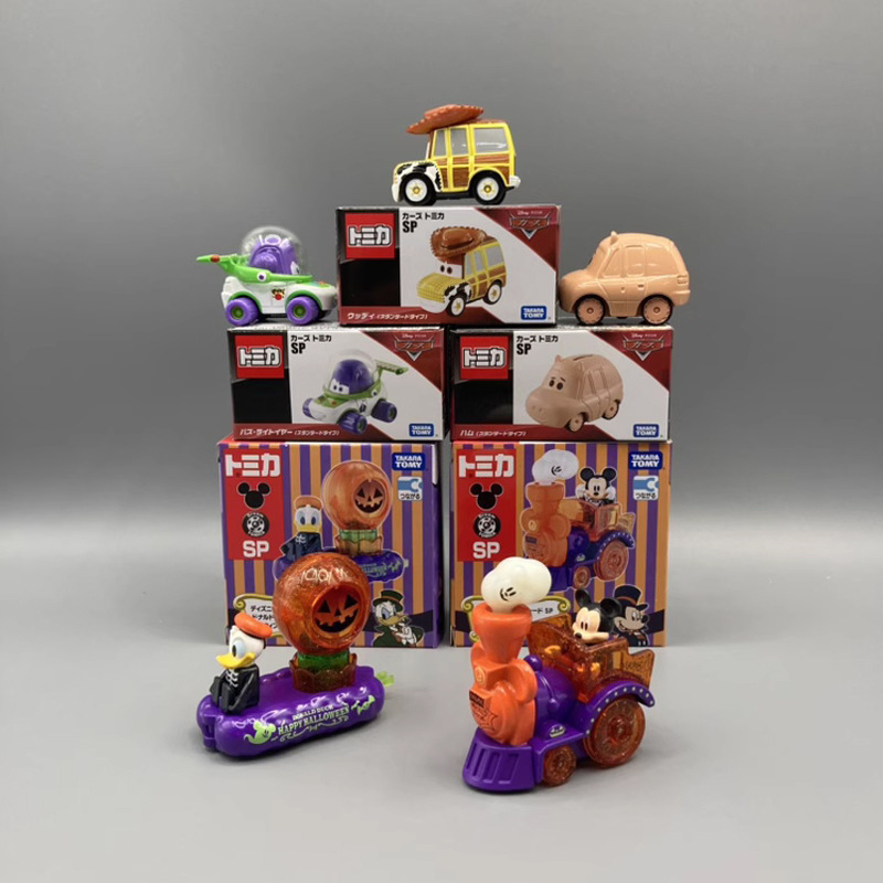 Tomy Domeca Disney Halloween Donald Duck Mickey Buzz Lightyear Pixar Woody Car Model Toy Tomy Domeca Disney Halloween Donald Duck Mickey Buzz Lightyear Pixar Woody Car Model Toy