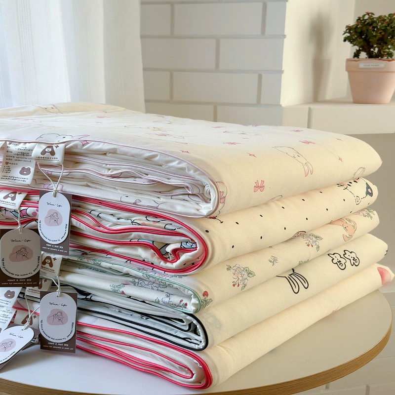 Класс A Прохладный трикотажный хлопок из соевого волокна кондиционер тонкое стирание можно стирать в машинном стиле