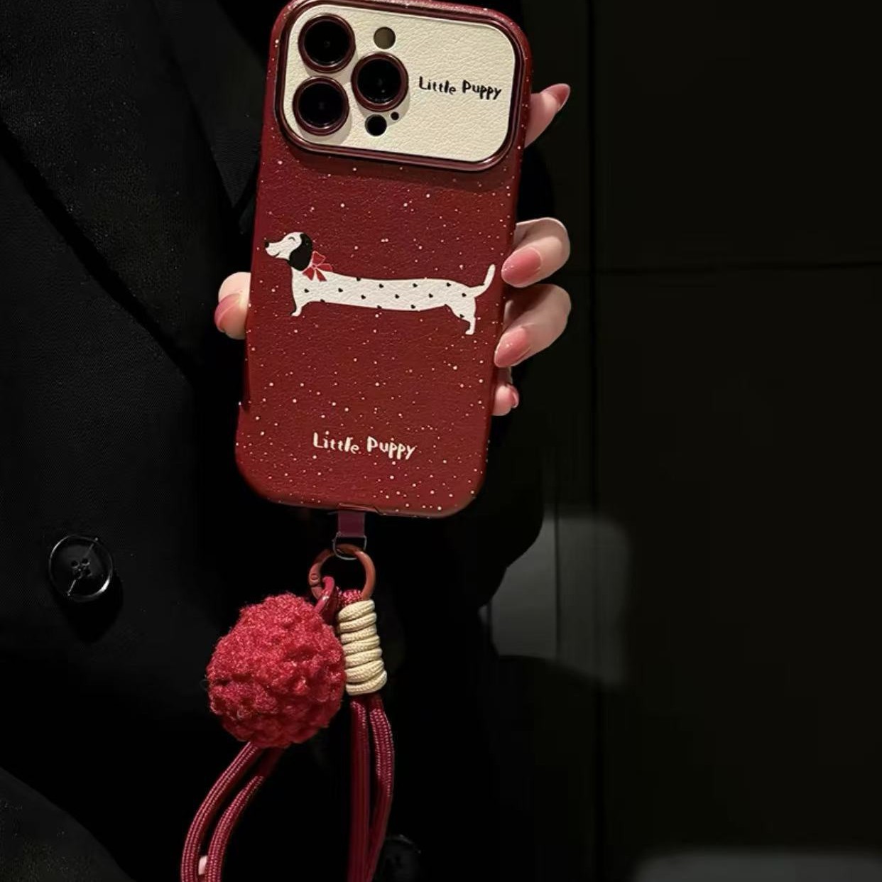 Funda para teléfono móvil iphone15/14 Apple 16ProMax cordón 13P mujer