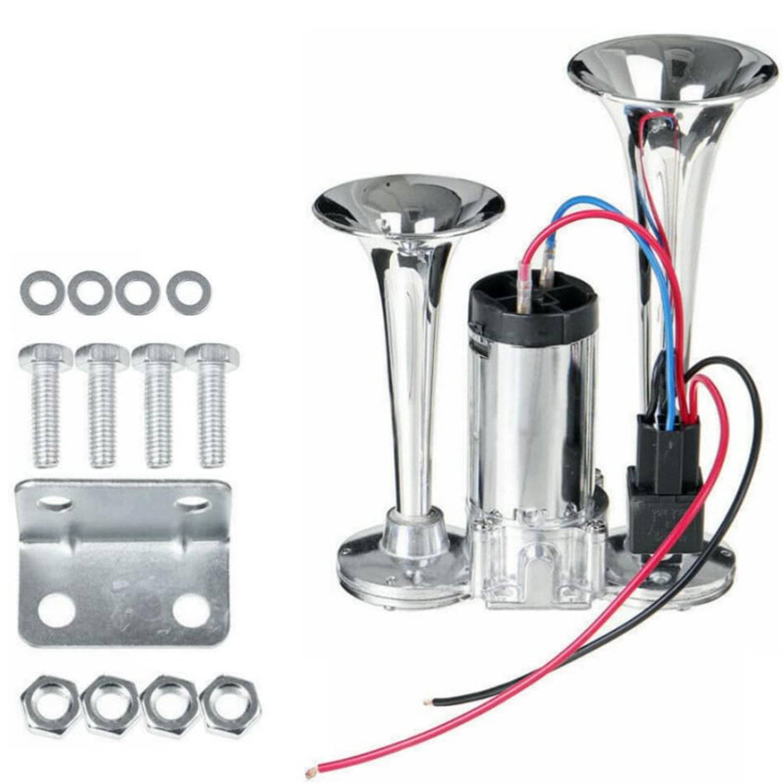 12V / 24V altavoz de doble tubo general altavoz de control de aire eléctrico para automóviles, camiones, motocicletas altavoz impermeable