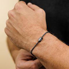 ヨーロッパとアメリカのトレンディなシンプルで雰囲気のあるDIYレーザー彫刻ブレスレットステンレス鋼カスタムネームブレスレットメンズブレスレット