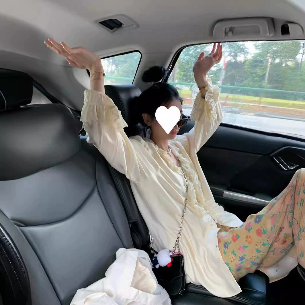 [Готовый запас] Xia Xia Эдвардианский кремовый дворец Вампирская рубашка Кардиган Защита от солнца