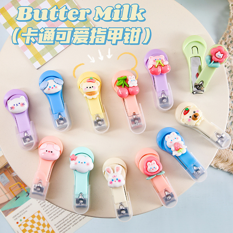Cartoon high-value creative nail clippers cute girl heart mini nail clippers portable nail clippers plus plastic shell Cartoon high-value creative nail clippers cute girl heart mini nail clippers portable nail clippers plus plastic shell