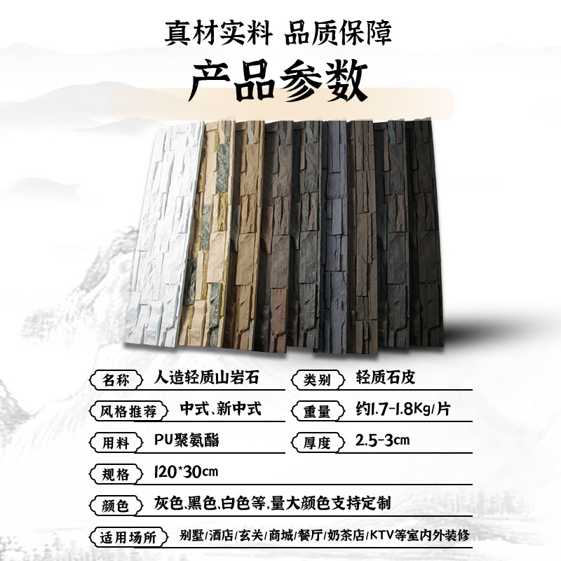 Internet celebridad pu piedra cultural piedra cuero Fondo pared exterior ladrillo Villa balcón jardín cultural ladrillo tira de luz albañilería roca