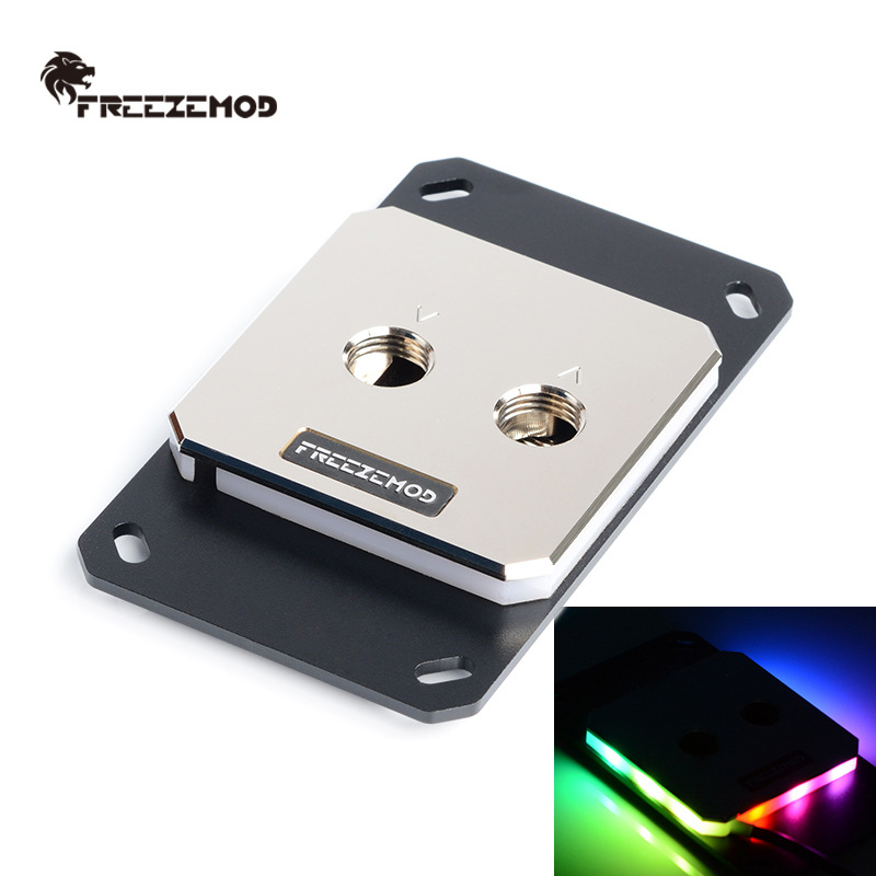 FREEZEMOD电脑CPU水冷头AMD-JB3TR全金属60*60上盖幻彩灯效RGB