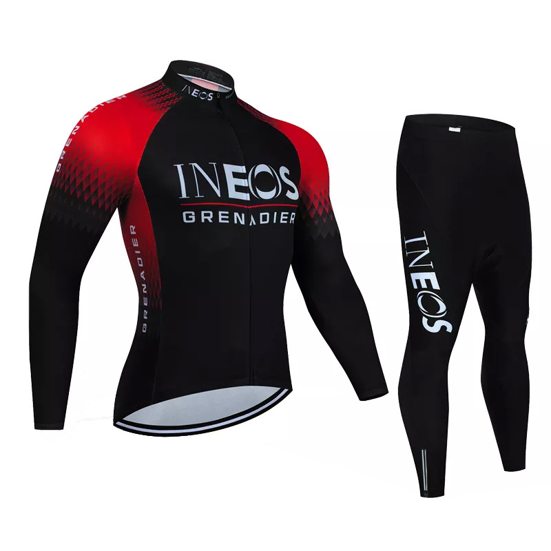 2022 new pattern INEOS Fleet Edition Jersey suit Long sleeve men and women Mountain bike Highway Bicycle Jersey