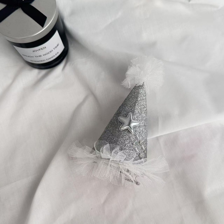 은색 유성 머리핀