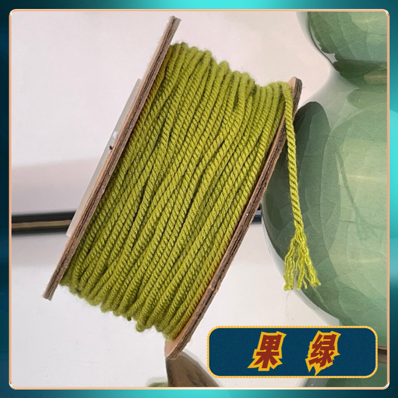 【工場直販】文玩手揉み綿ロープ、麻色編みロープ、手編み数珠糸、チベット菩提|undefined