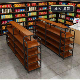 中岛柜双面超市货架置物架展示台展示架多层零食文具店化妆品展柜