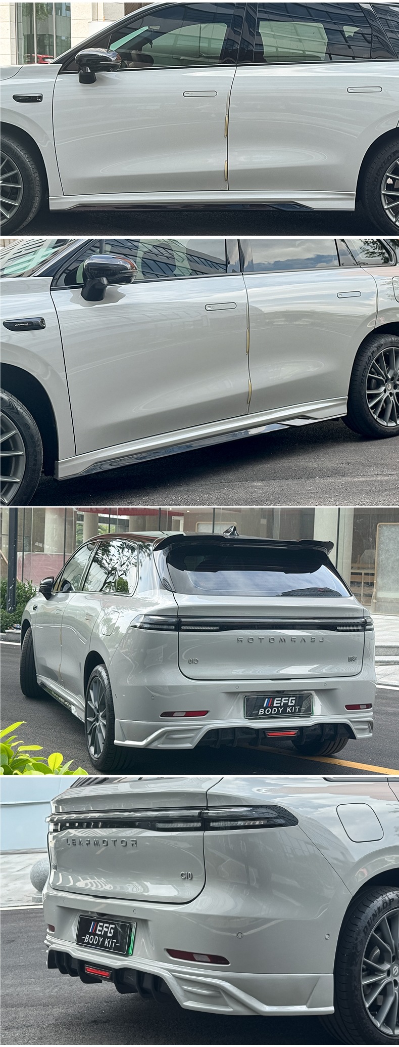 Suitable for Zero C10 Modified Efg Model Large and Small Surround Front and Rear Lip Lower Shovel Tail Wing Appearance Modification Upgrade Kit