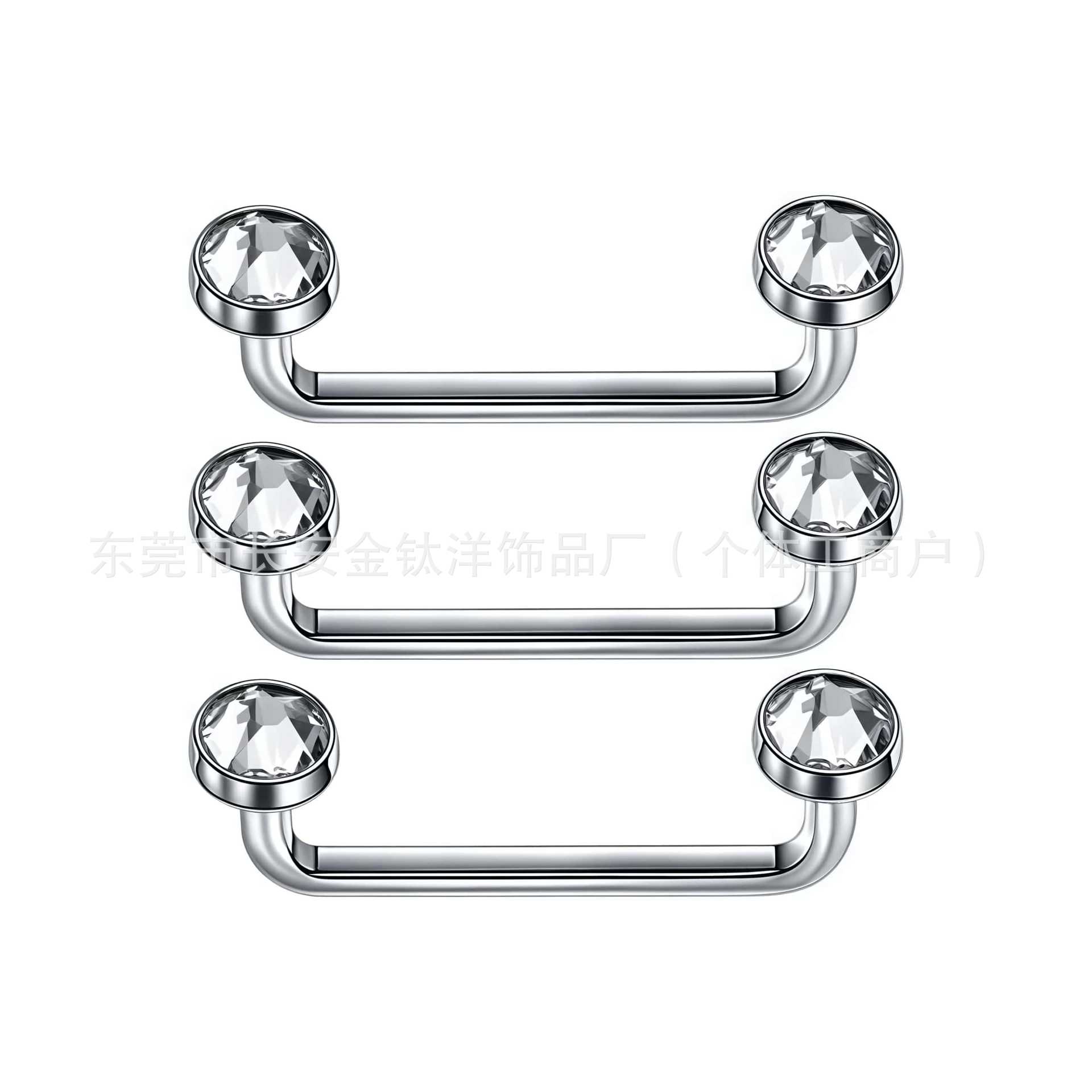 Pointed titanium steel lip stud product view