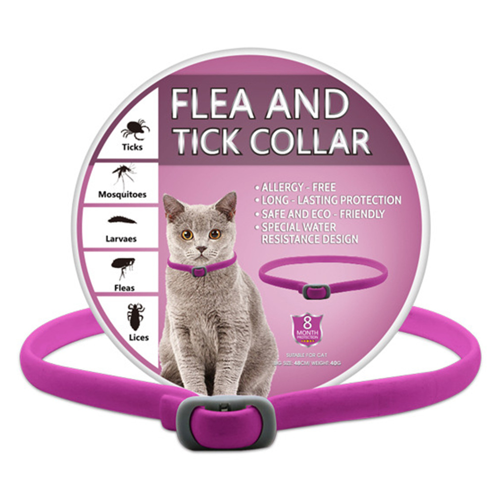 고양이 스타일의 로즈 핑크 복합 소재 칼라