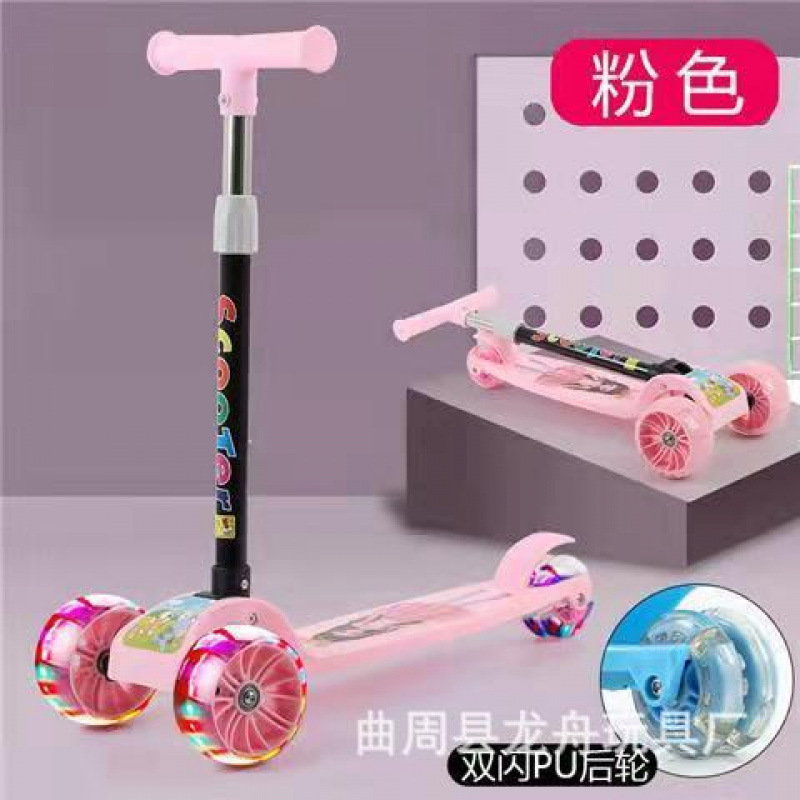 Fabricantes de scooter para niños de tres ruedas graffiti flash coche plegable botón patineta portátil una unidad image 9