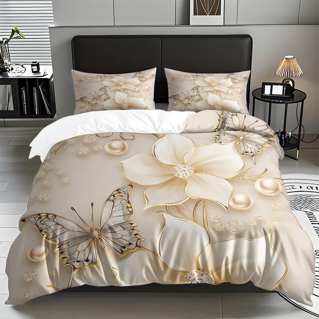 Su propia fábrica suministra directamente una variedad de colchas de impresión digital de mariposa. Comercio electrónico transfronterizo preferido para soportar el modo TEMU JIT.