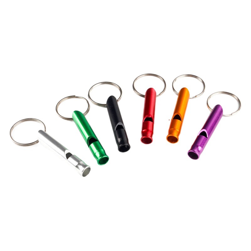 Tamaño pequeño silbato de aleación de aluminio silbato de vida PSK silbato de fuego de supervivencia al aire libre silbato de entrenamiento al por mayor