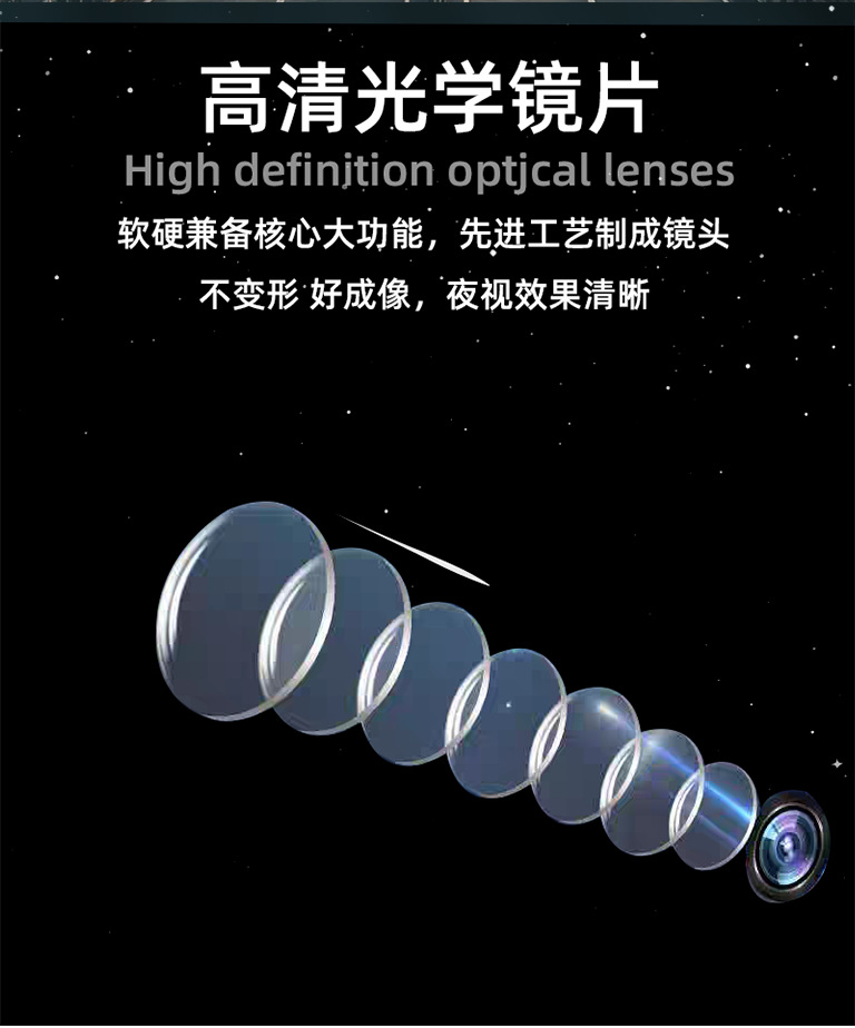Car-Mounted Ahd Camera Starlight Hd Night Vision 720P Fisheye Wide-Angle 4-Pin Car Reversing Image Camera