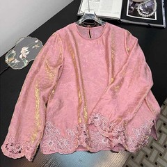 新中式国风刺绣上衣女2025早秋新款宽松显瘦百搭减龄休闲衬衫大码