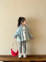 Осенняя рубашка для отдыха для раннего возраста, джинсовая куртка, детская одежда, корейский стиль