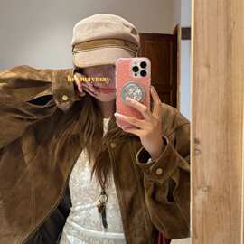 日系百搭海军帽子女秋季透气鸭舌帽pu包边细密针织帽复古报童帽潮